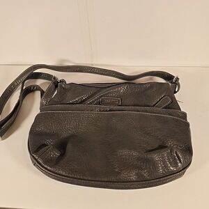 Rosetti Adjustable Shoulder Strap Brown Faux Leather‎ Purse